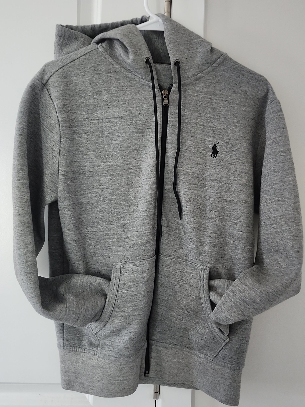 Update. Ralph Lauren Heather Gray Full-Zip Hooded Sweatshirt And Sweatpants.
